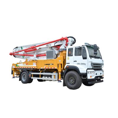 China Construction worksÂ   37M reach height hot sale HB37A truck mounted concrete pump with high quality for sale