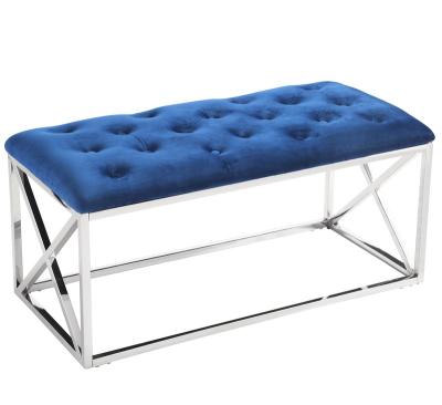 China Modern Design Adjustable Faux Leather Upholstered Bar Bench (Other) Luxury Home PU Padded Tufted Bar Stool With Stainless Steel Legs for sale