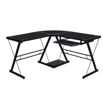 China Wholesale L shape modern home office computer corner desk table melamine study and living room writing table for sale