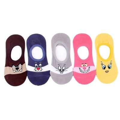 China Antibacterial Hot Sale 200N Cartoon Modal Invisible Socks for sale