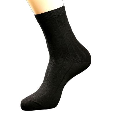 China High-end business sweat-absorbent men's socks black men's socks seven-day deodorantmid-tube sporty silver ion draw socks for sale