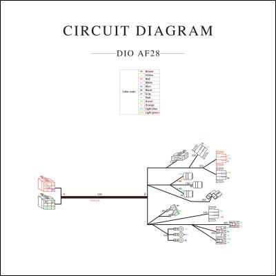 China Motorcycle Full Cable Wiring Line Vehicle For DIO AF28 50cc Scooter Electrics Wire Line Lgnition Accessories DIO 50CC for sale