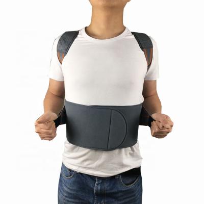 China Stretch Shoulder Back Brace Adjustable Breathable Posture Corrector Back Brace 50*40*20cm for sale