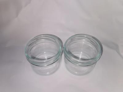 China Hochtransparentes Kaviarglas in Lebensmittelqualität, Standard 8OZ 240 ml mit Metalldeckel zu verkaufen