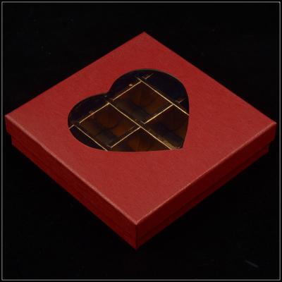 China Basis en Dekselkartondozen, de Doos van de de Dagchocolade van Valentine met Plastic Venster Te koop