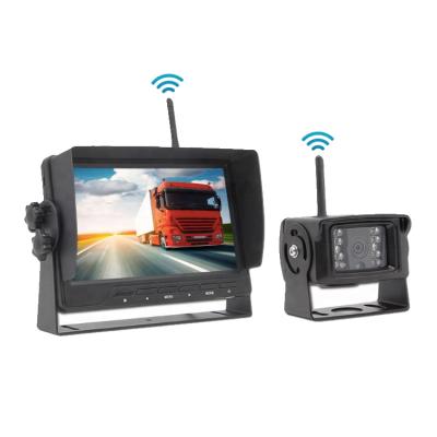 China All Vehicles China Manufacture 7 INCH TFT Rear View LCD Wireless Quadruple Reversing Rear View Monitor for sale