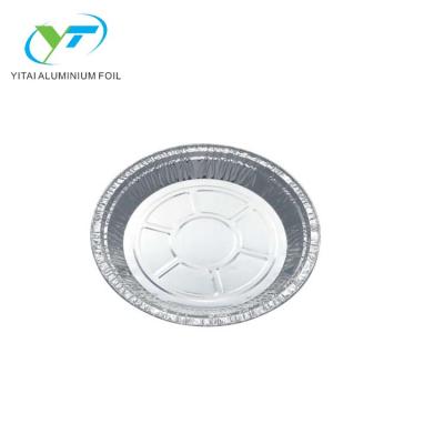 China Eco-friendly 7 Inch Disposable Aluminum Foil Container Bakery Use Round Pizza And Pie Pan for sale