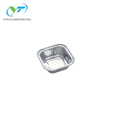 China Eco - Friendly Mini Square Aluminum Foil Container Bakery Home Use for sale