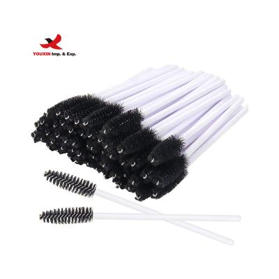 China disposable & FENGFLY Eco-Friendly 50 Pieces Disposable Eyelash Brush Black Mascara Brush Supplies Eyelash Extension Brush for sale