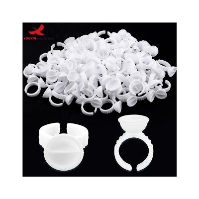 China FENGFLY 200 Disposable 2 Pcs In 1 Ring Wick Glue Holder Durable Acrylic Container Blooming Cups Wick Glue for sale