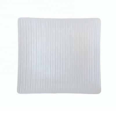 China AIMI Hotel Series Sustainable Melamine Plates 12 Inch Square Stripe Custom for sale