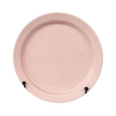 China Disposable Melamine Solid Color Cheap Round Plastic Dish for sale