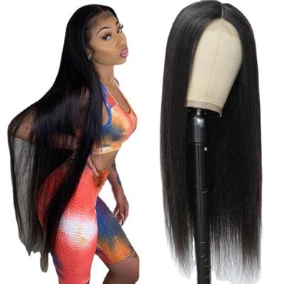 China Promotional Good Quality Popular Product Smooth Straight Hair Synthetic Hair Wigs For Black Women for sale