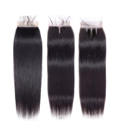 China High Quality Human Hair Silky Straight Full Lace Wigs Remy Handmade Remy Hair Extension 4*4 Closure Wig for sale