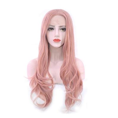 China Easy Apply Hot Selling Ladies Synthetic Wig 14-26 Inch HD Water Wave Lace Front Wig For Women for sale