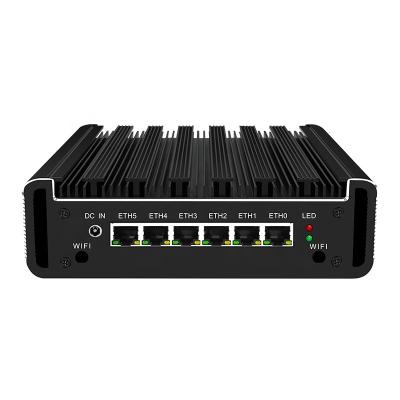 China i7 8550U Mini Industrial Mighty Firewall Pfsense Pfsense PC Fanless Industrial PC 4G WiFi 6 LAN Network Appliance Micro Server SD-WAN for sale