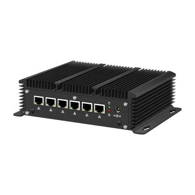 China 10th GEN i5 6 LAN Virtualization Mini PC 12V Win10 Linux Firewall Micro Computer Server AES-NI Rugged Fanless Pfsense Industrial Router for sale