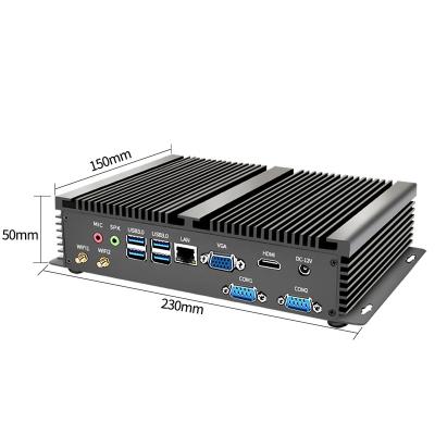 China Mini PC I5 10310U 4.4GHz X86 Durable Com Client Slim Industrial Fanless Project Win10 Linux WiFi Gataway Barebone Computer RS232 for sale