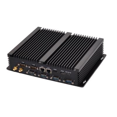 China Industrial Mini PC Win7 5500U Computer 12V 2 LAN 6 LAN 6 Embedded Desktop PC RS232 Industrial Compact ITX Compact Rugged Rugged Fanless Mini Case for sale