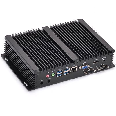 China Fanless+Aluminum Alloy Metal Case ITX Rugged Aluminum Case Recessed PC 12V Core I5 ​​7200U X86 Win10 Linux Mini Industrial Micro Computer Fanless Barebone PXE RS232 for sale