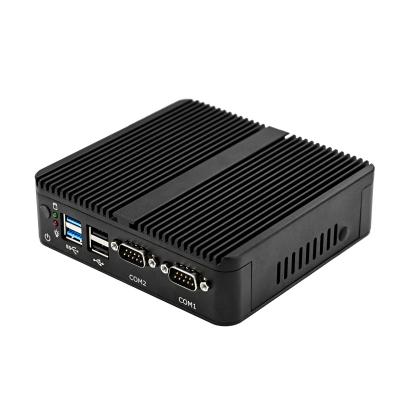 China Mini PC J4105 J1900 J1800 Dual LAN Linux Win 10 Server Pfsense Home Cheap Firewell Fanless Router Industrial PC Kiosk Computer AES-NI for sale