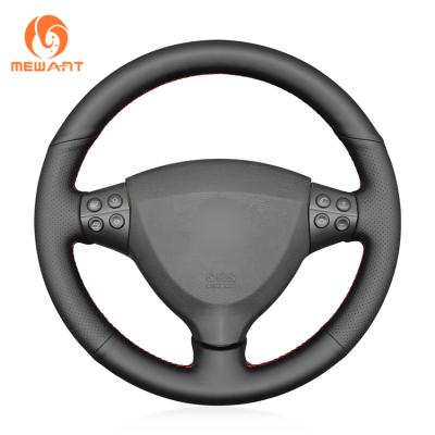 China MEWANT Perfectly Fit Auto Parts For Mercedes-Benz A160 A180 2004-2012 Class One Fashion Perforated Luxury Genuine Leather Steering Cover for sale