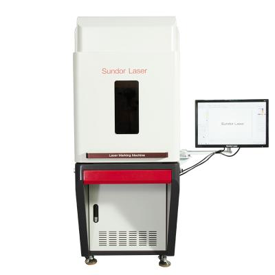 China laser marking large size raycus laser source 20w 30w 50w enclosed metal fiber laser marking machine for sale for sale