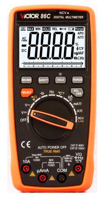 China VICTOR 86C 3999 Counts Auto Ranging Digital Multimeter With Usb Output LCD Display New USB Multimeter zu verkaufen