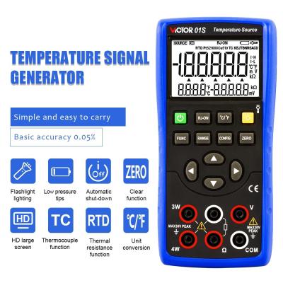 China VICTOR 01S Generador de señal de temperatura Temperatura de origen calibrador de proceso multiméter en venta