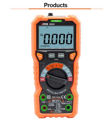 China Control de 5999 datos de las cuentas NCV VICTOR Digital Multimeter Flashlight Backlight con Live Test en venta