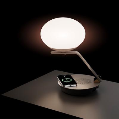 China Custom Smart Home Remote Control Reading Lamp 2022 LED Modern Wholesale Light Speaker Wireless Fill Use Music Table Lamp for sale