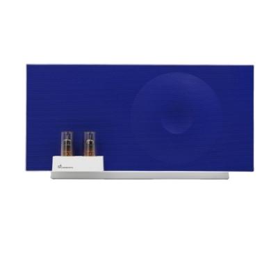 China Hot Sale 2022 Simple Design 2.1 Channel Stereo 37W Nice Modern Blue Color Desktop Vacuum Tube Speaker For Computer for sale