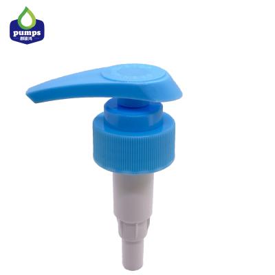 China La bomba del dispensador del jabón del detergente para el color azul del tamaño 33m m del cuello de la dosificación 4cc en venta