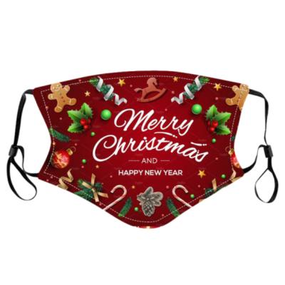 China Reusable Christmas Party Maskes Facemask Adult Cloth Kids Cloth Face Masks for sale