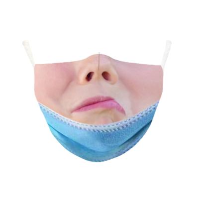 China Wholesale Reusable 3d Party Maskss Face Mask Custom Party Masks Washable Colorful Breathable Stylish Breathable Washable for sale