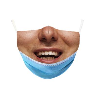 China New Designer Breathable Washable Custom Funny Fabric Face Mask Phenomenon Say Outdoor Breathable Mouth Face Mask for sale