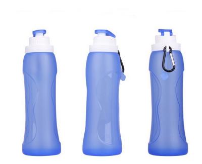 China Collapsible Water Sewage Bottle Viable Silicone Water Bottle 500ml Water Bottle Boosting Camping for sale