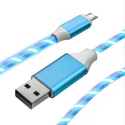 China High Quality Led Light Charging Durable Micro Usb Cable Mobile Phone Etc.electronic Product Cable Connecting Luminous Usb Cable for sale