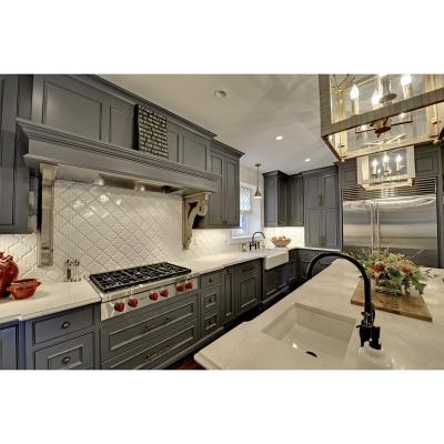 China Modern Home Modern Commerical Shaker Solid Wood Design Kitchen Cabinets Custom Furniture for sale