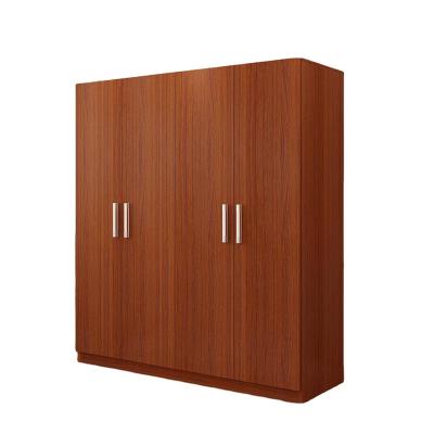 China Custom Made 4 Door Environmental Friendly Modern Simple Closet Bedroom Furniture Wooden MDF Wardrobe for sale