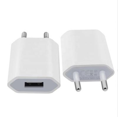 China Mobile Phone Original Charger for iPhone Phone Charging EU Plug USB Power Adapter Cell Phone Brick Charging Cube for iPhone 5W Phone Charger for sale