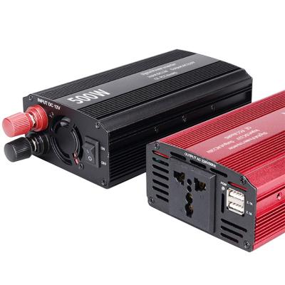 China 500W Car Inverter DC 12V To AC 220V 50Hz Auto Power Inverter / Two Inverter USB 160*97.5*53mm for sale