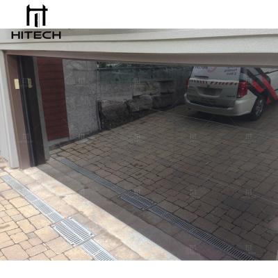 China Mirror Style Technology Garage Waterproof Frameless Flush Glass Door Contemporary Design Automatic Open Garage Doors for sale