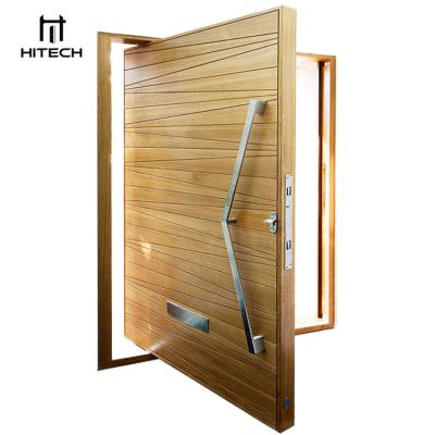 China Prehung Stainless Steel Waterproof Modern Weatherproof All Weather Exterior Front Pivot Doors for sale