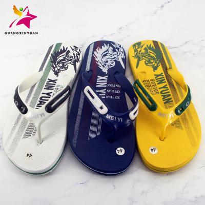 China Fashion summer flip flop slippers custom open flat toe shoes for men in china for sale