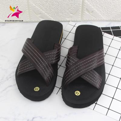 China 2018 Slippers Customized High Quality Cross Belt Hotel Flat Eva Slippers For Men for sale