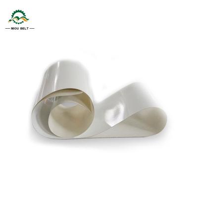 China Oil Resistant /anti-corrosion Miou Conveyor Belt 1.0mm White PU Conveyor Belt Food Anti-Corrosion Conveyor Belt for sale