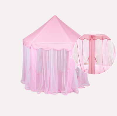 China Easy Foldable Children Play Tent Party Toy Indoor Play Toy Girls Decorated Princess Castle Tent for sale