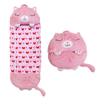 China Soft Toy Plush Stuffed Animal Drawstring Pillow Kids Sleeping Bag for sale