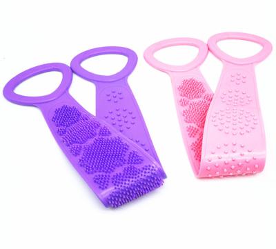 China EXFOLIATING Double Sides Bathroom Massage Exfoliating Scrub Silicone Bath Scrubber for sale